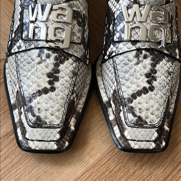 Alexander Wang leather snakeskin print loafers - 37 - Picture 3 of 15